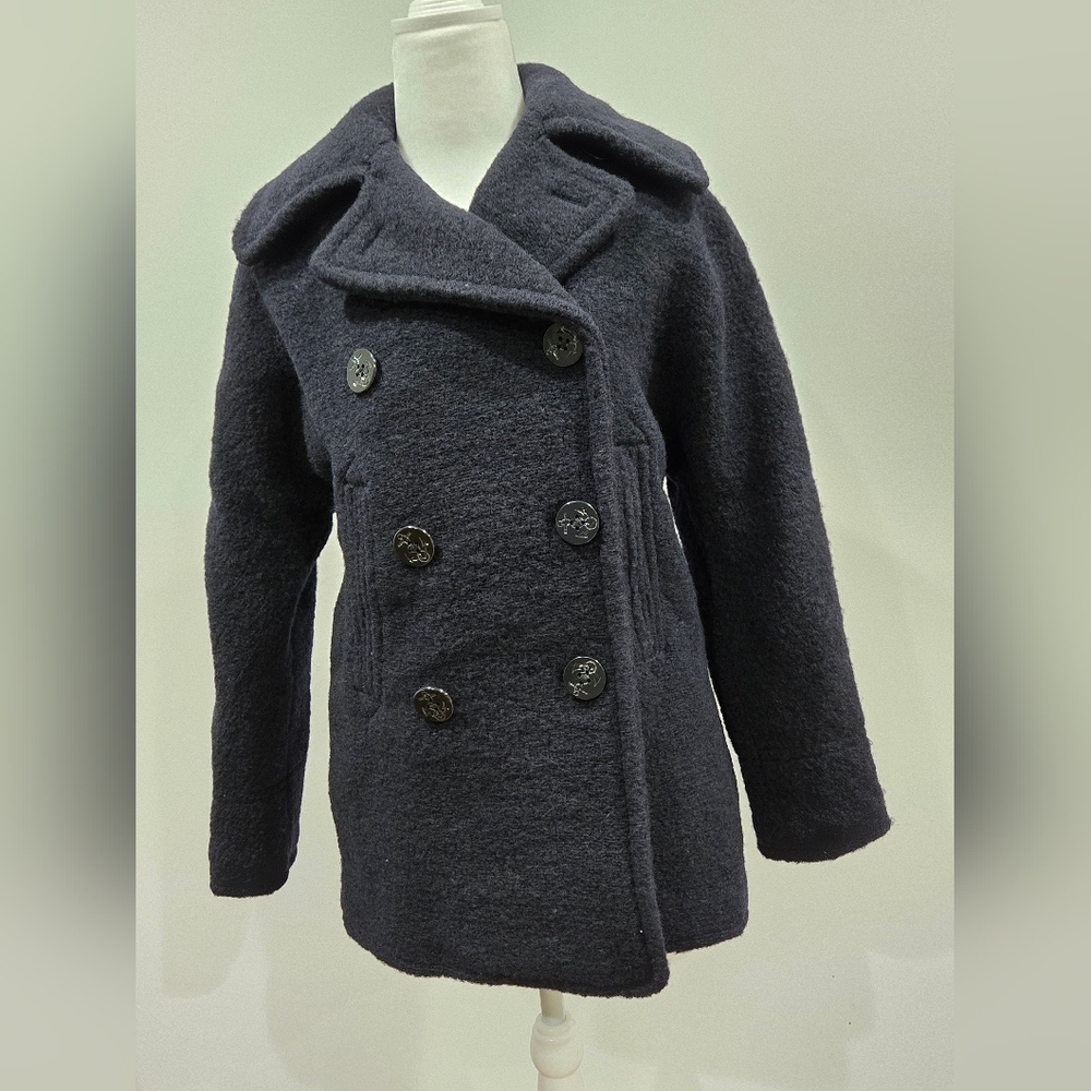 Ralph Lauren Double Breast pea coat woman's size XS Navy